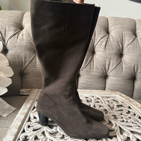 La Canadienne Fleece Lined Zip Up Heels Boots Women’s 8.5 - Picture 8 of 11